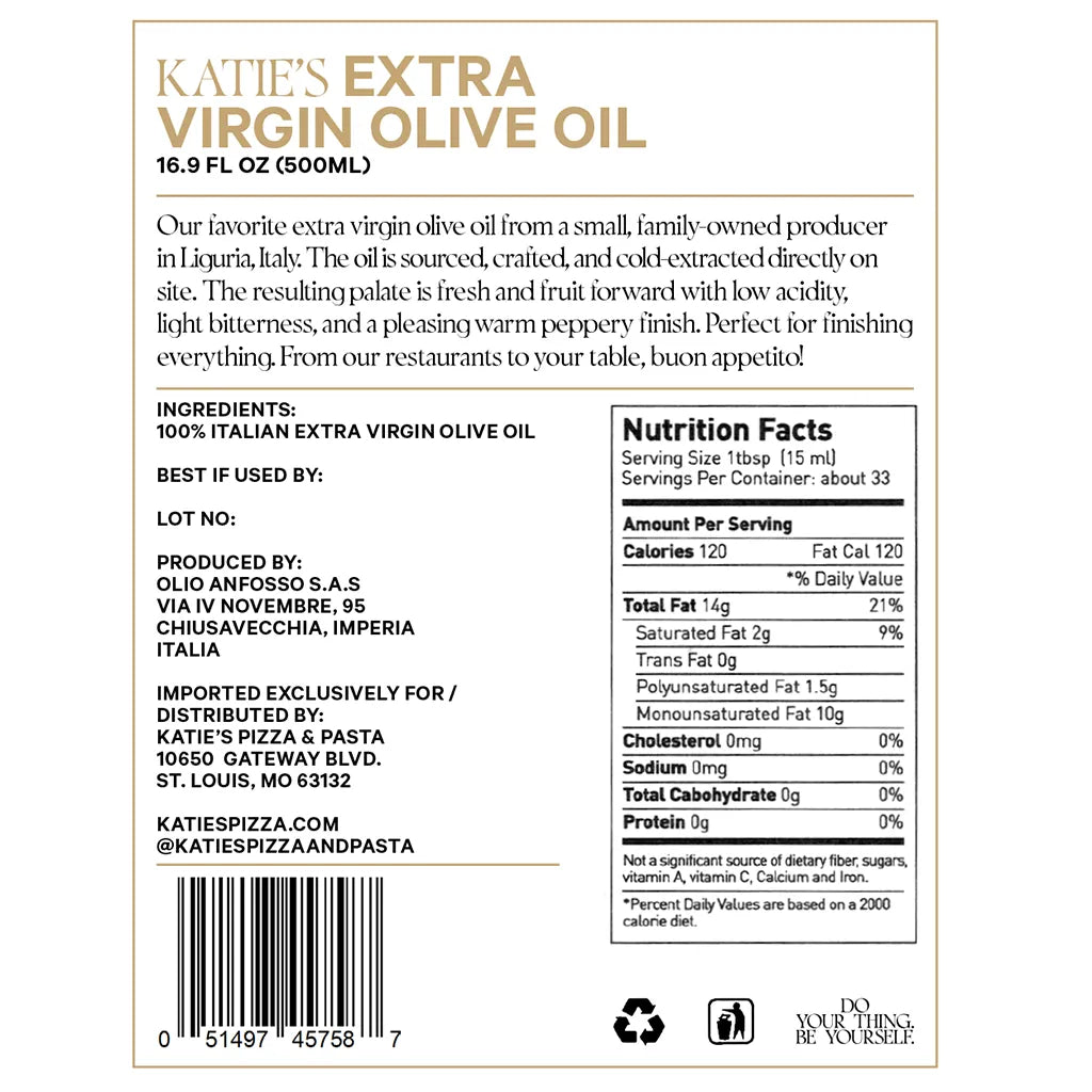 EXTRA VIRGIN OLIVE OIL