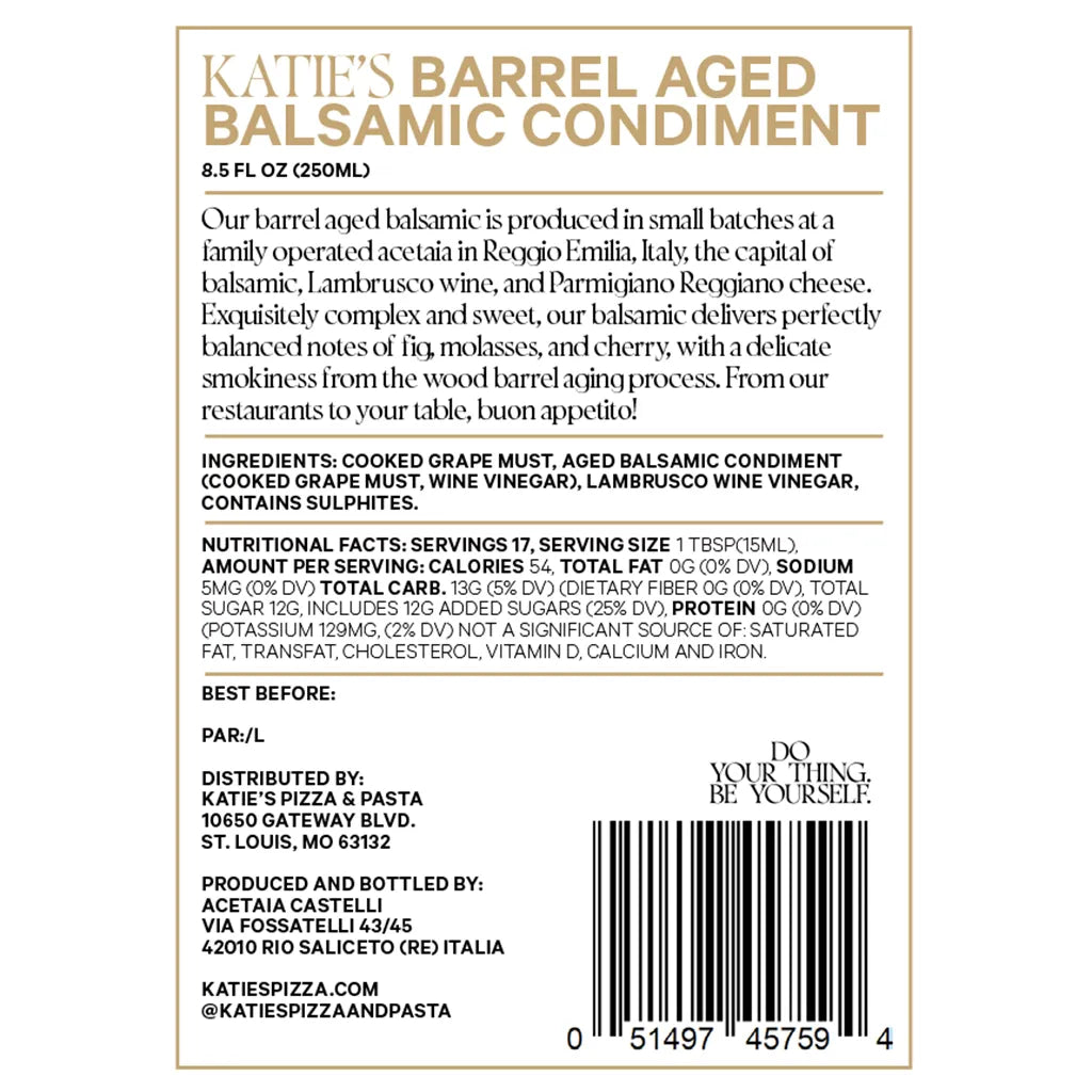 BARREL AGED BALSAMIC