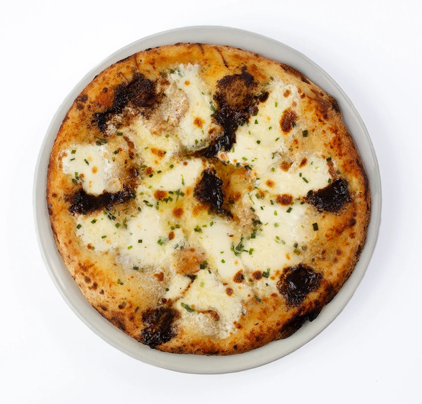 BLACK GARLIC BURRATA CHEESE PIZZA