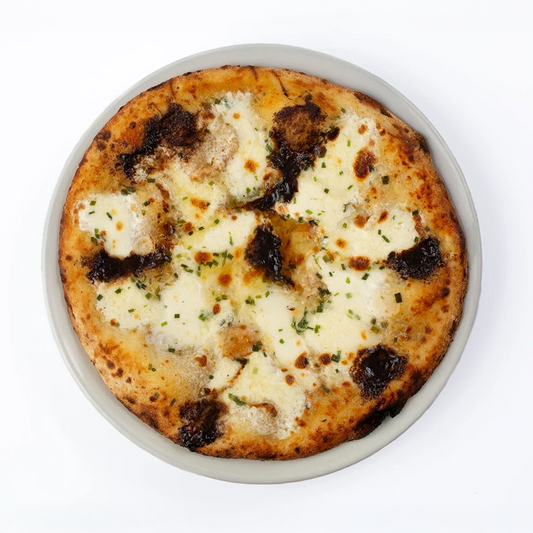 BLACK GARLIC BURRATA CHEESE PIZZA